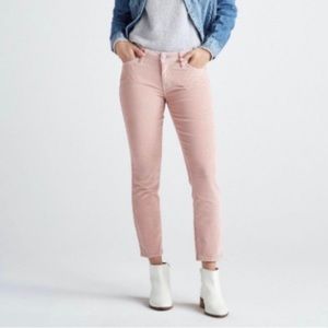Lucky Brand - Women's 6/28 Mid Rise Pink Denim Jeans - Lolita Capri